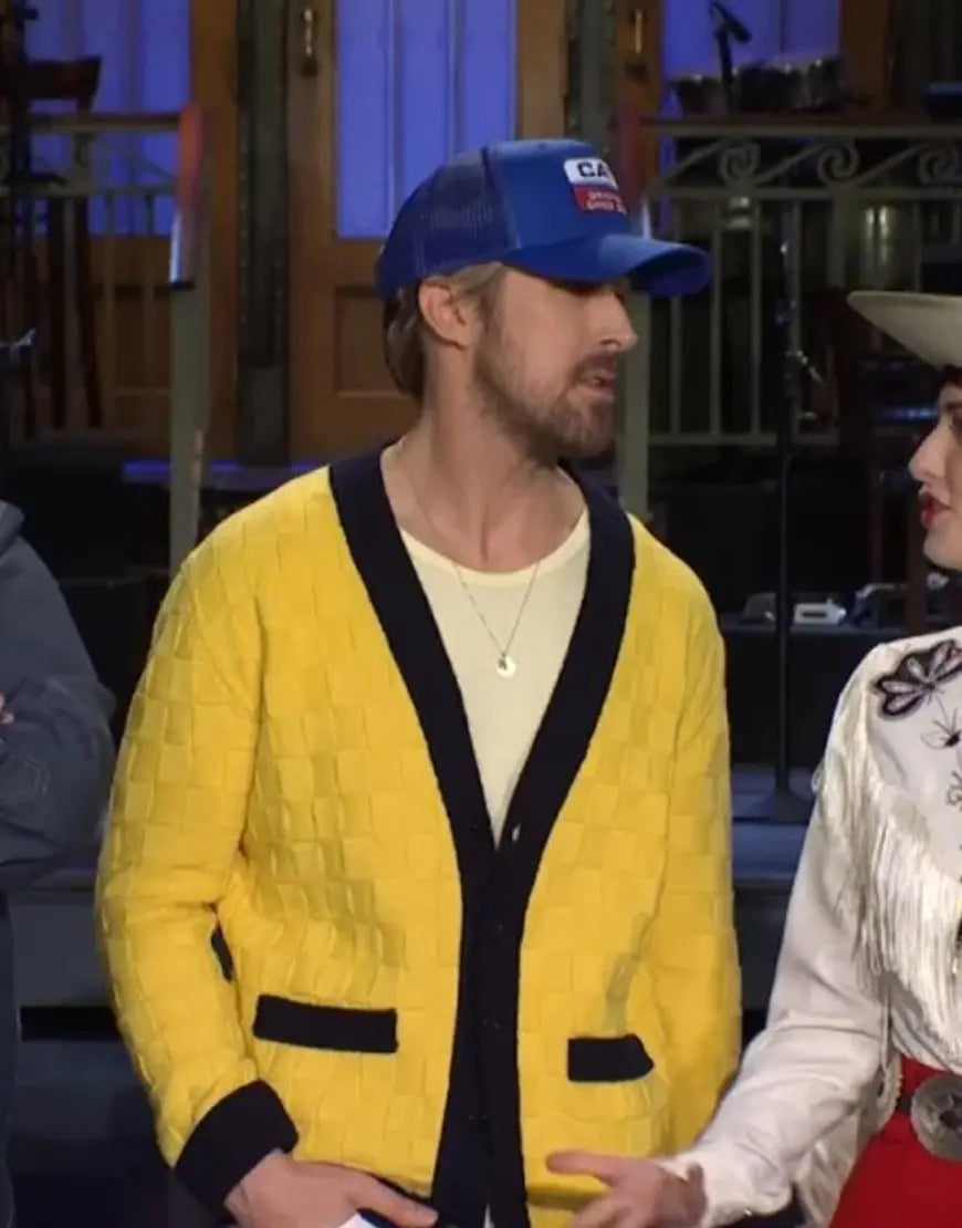 SNL Ryan Gosling Yellow Cardigan