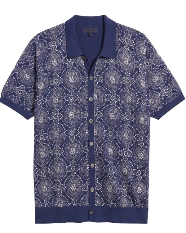 The White Lotus S03 Patrick Schwarzenegger Medallion Print Shirt