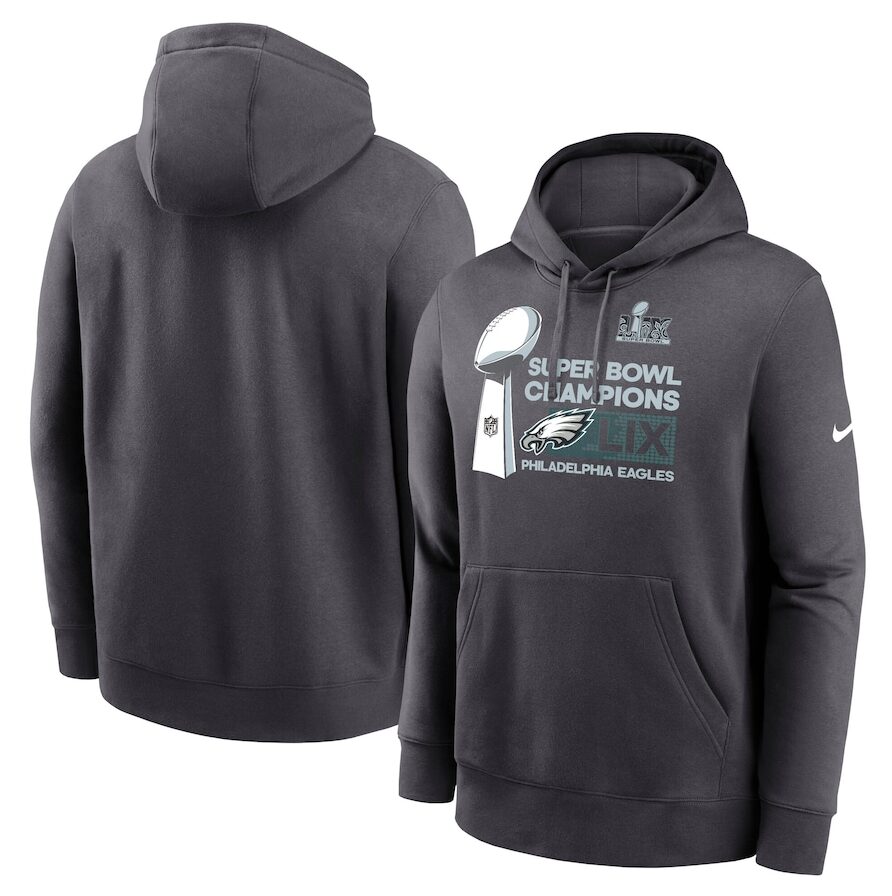 Eagles Super Bowl LIX Champs Trophy Collection Hoodie