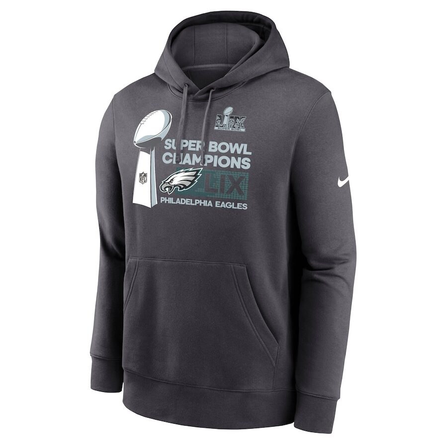 Eagles Super Bowl LIX Champs Trophy Collection Hoodie