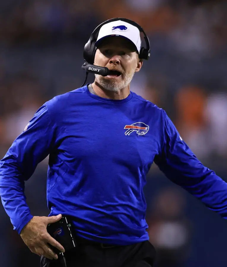 Sean McDermott NFL Preseason 2025 Blue Sweatshirt