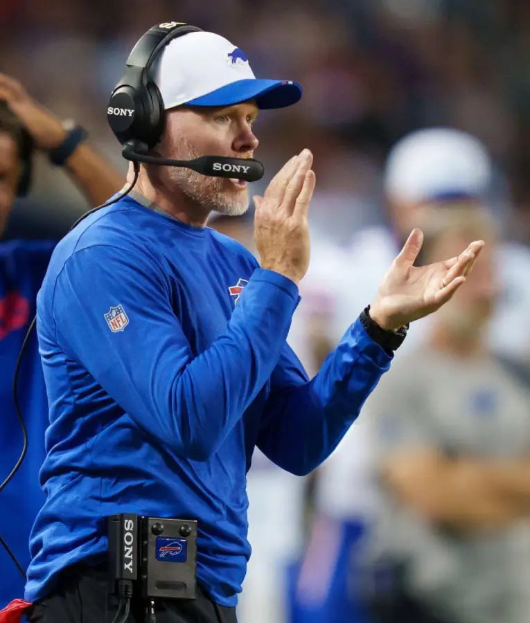 Sean McDermott NFL Preseason 2025 Blue Sweatshirt