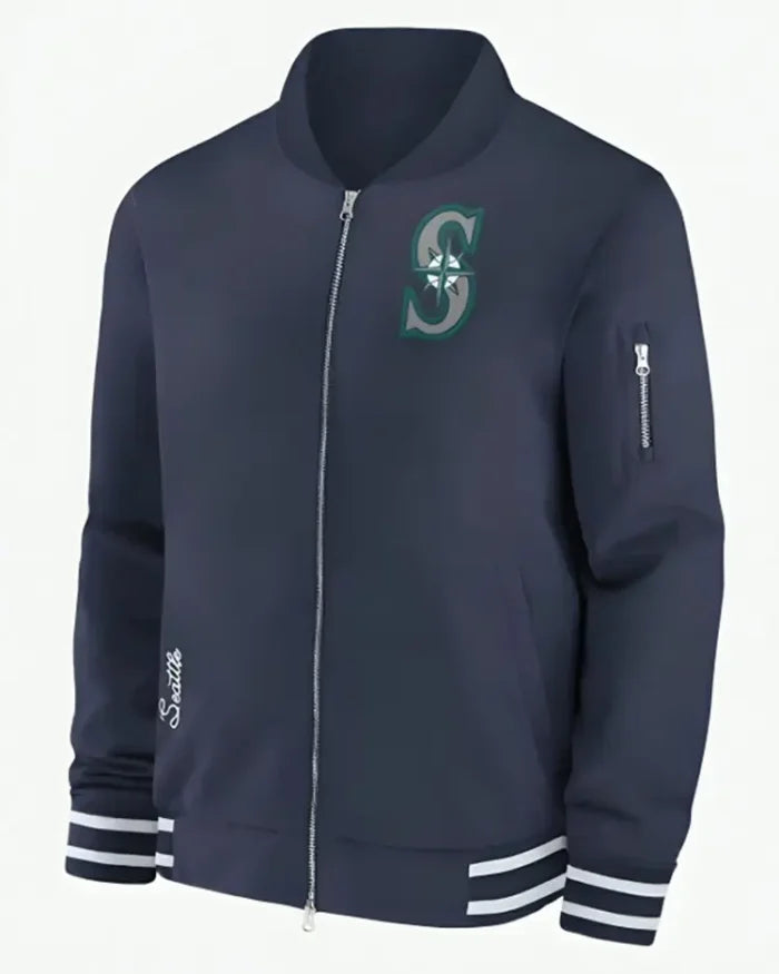 Seattle Mariners Full Zip Bomber Jacket