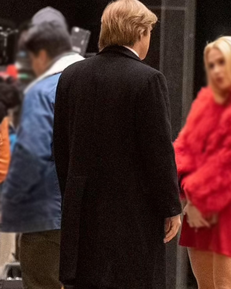 The Apprentice 2024 Sebastian Stan Black Coat