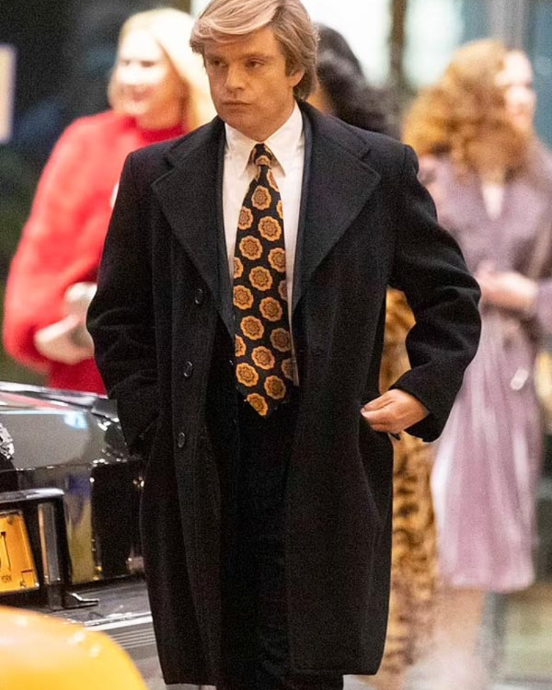 The Apprentice 2024 Sebastian Stan Black Coat