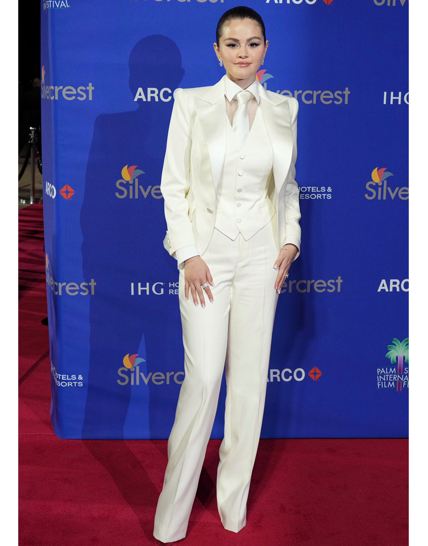 Selena Gomez Palm Springs Film Festival 2025 Suit