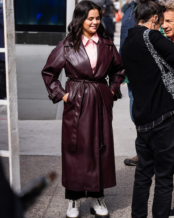 Only Murders In The Building S03 Selena Gomez Brown Trench Coat