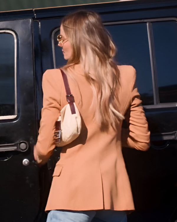 Selling Sunset S08 Alanna Gold Brown Blazer