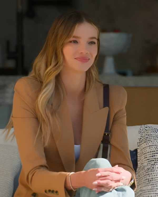 Selling Sunset S08 Alanna Gold Brown Blazer