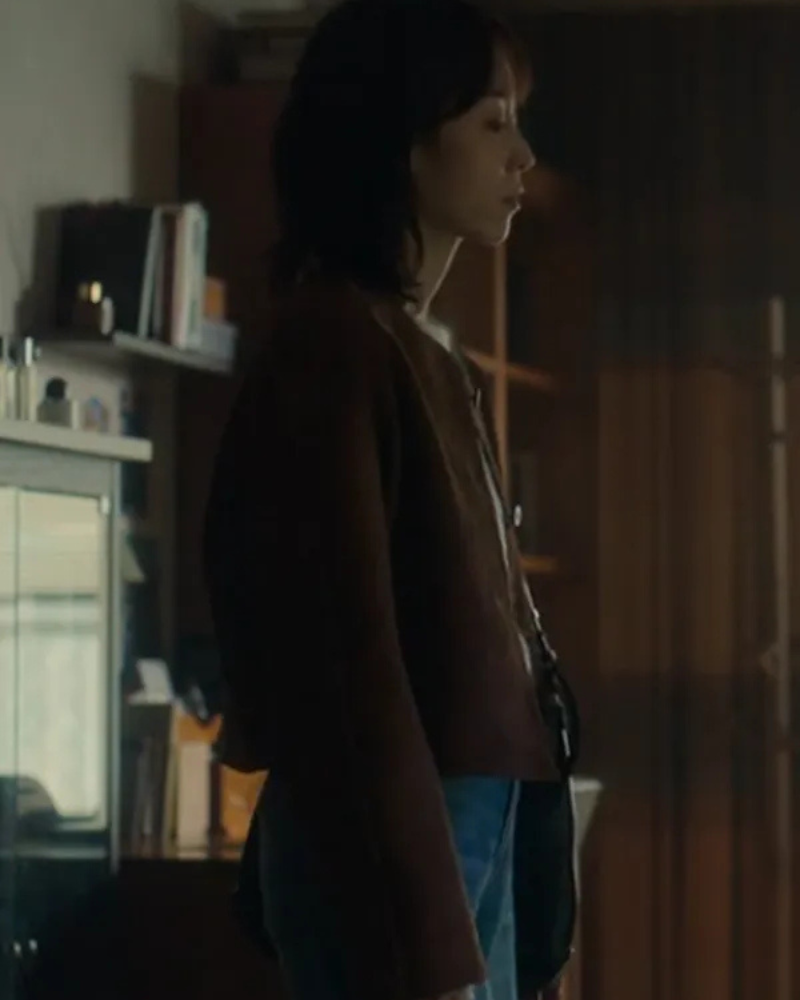 No In-ji The Trunk Brown Suede Jacket