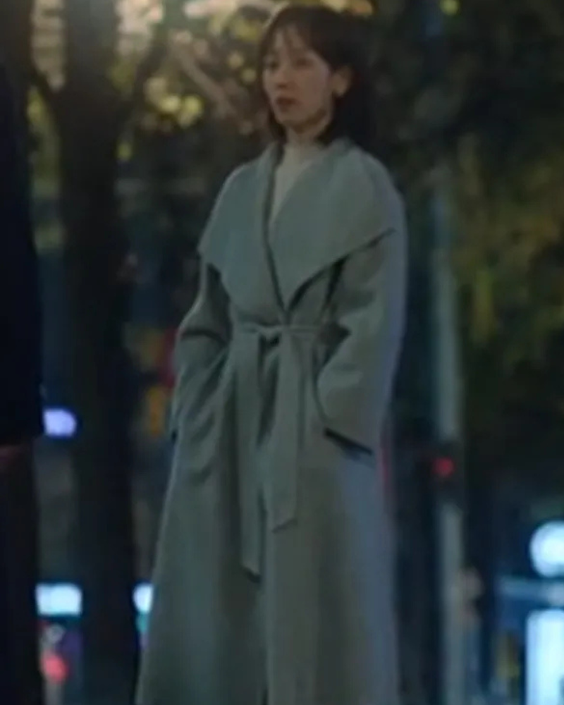 No In-ji The Trunk Tv Series Grey Wool Coat