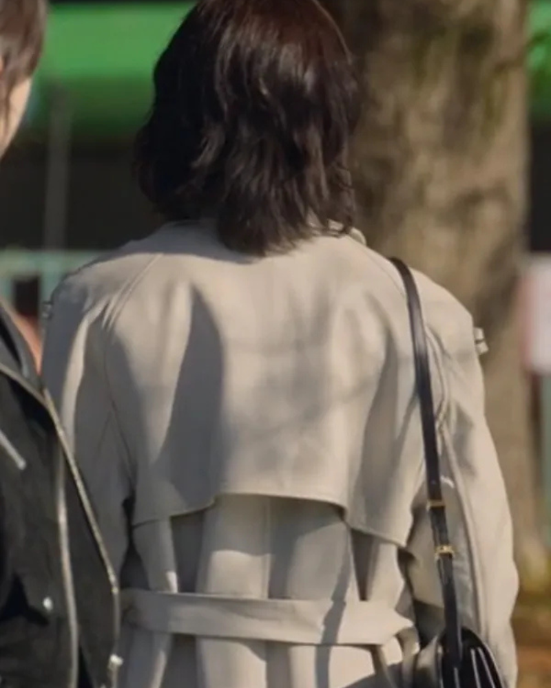 No In-ji The Trunk White Leather Coat