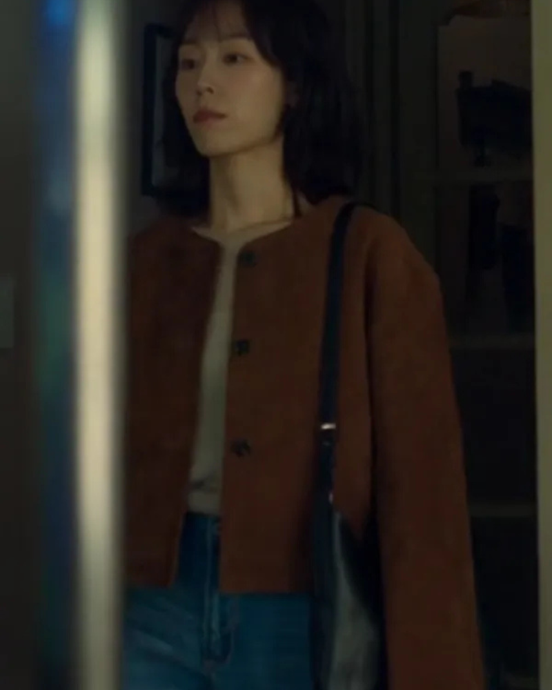 No In-ji The Trunk Brown Suede Jacket