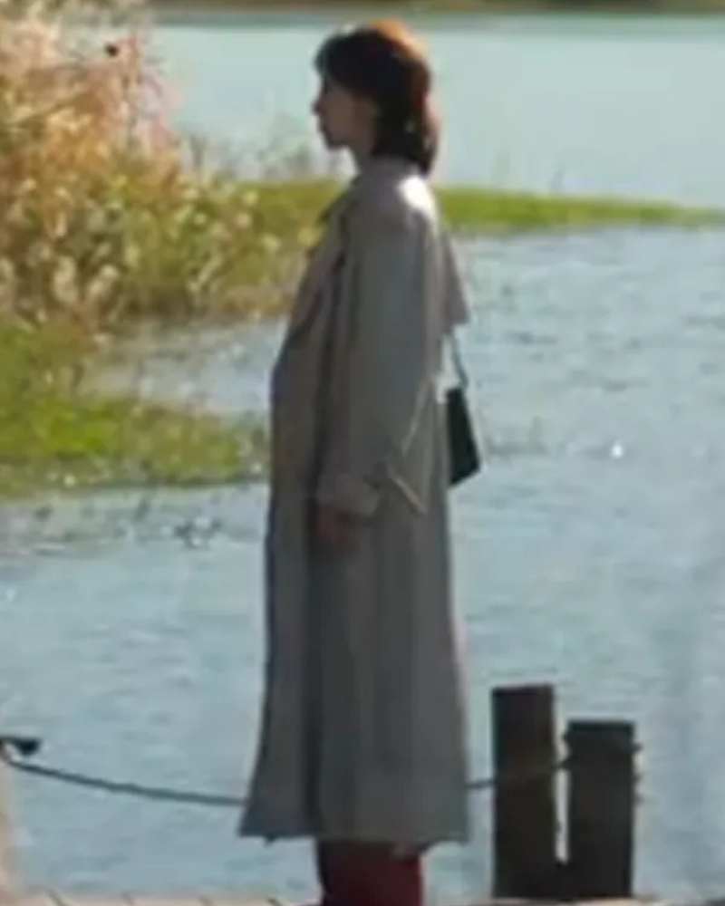 No In-ji The Trunk White Leather Coat