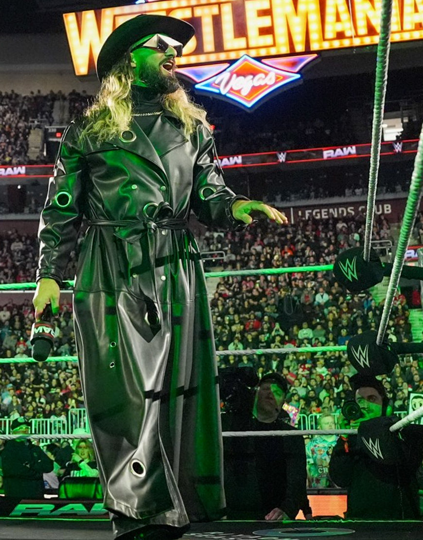 Seth Rollins Monday Night RAW Black Trench Coat