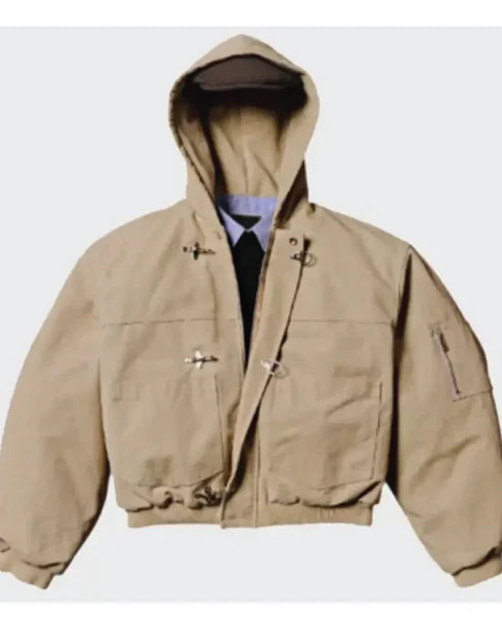 Dallas Jackets - Shinzo Shige 15oz Canvas Clasp Beige Bomber Jacket
