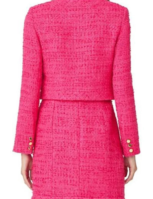 Eliza Coupe The Residence Pink Collarless Jacket