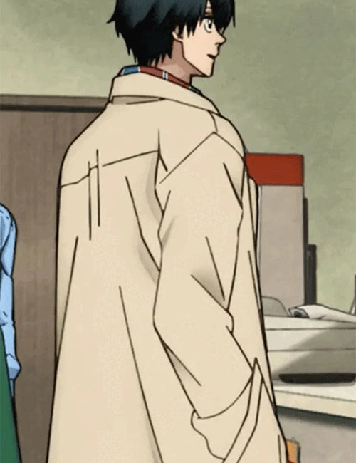 Sakamoto Days Yoichi Nagumo Beige Wool Coat