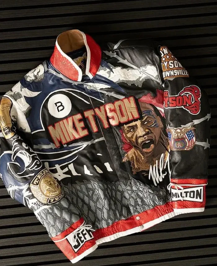 Jeff Hamilton Mike Tyson Iron Mike Leather Jacket
