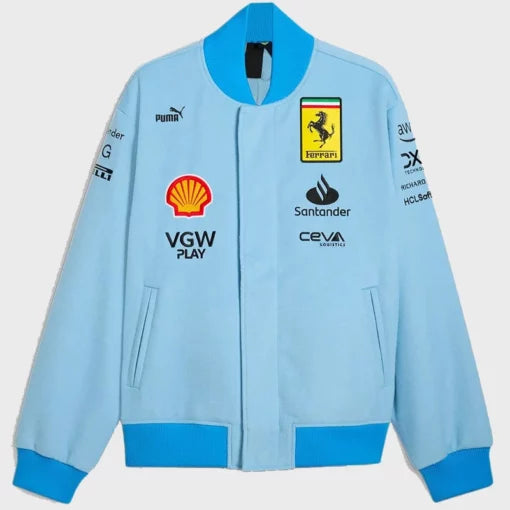 Ferrari Blue Miami Grand Prix Jacket