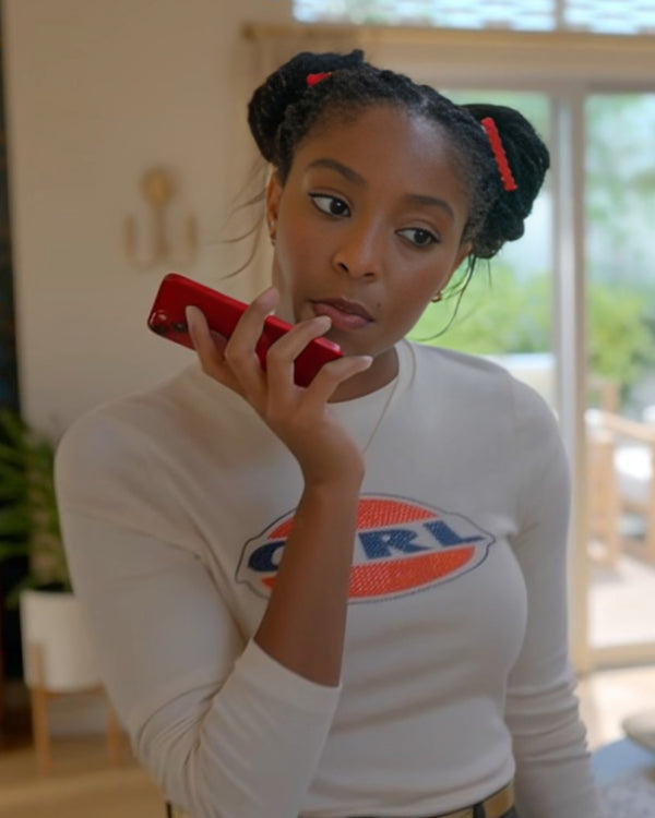 Shrinking Jessica Williams White 90s Girl T-Shirt