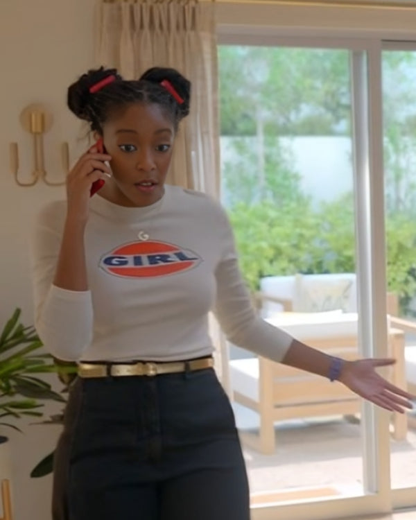 Shrinking Jessica Williams White 90s Girl T-Shirt