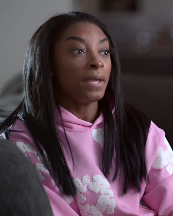Simone Biles Rising S01 Pink Flower Hoodie