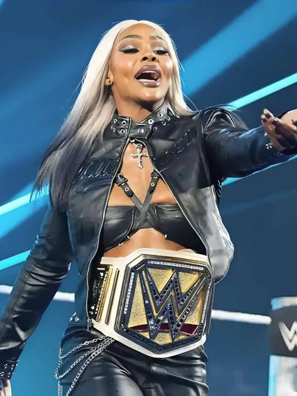 Jade Cargill Smackdown Black Leather Jacket
