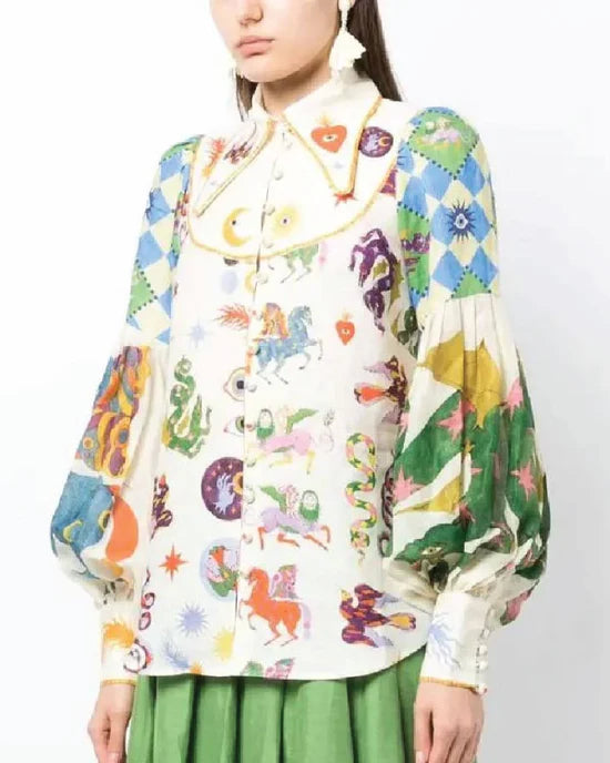 Dallas Jackets - Small Town Set Up S01 Mix Print Shirt