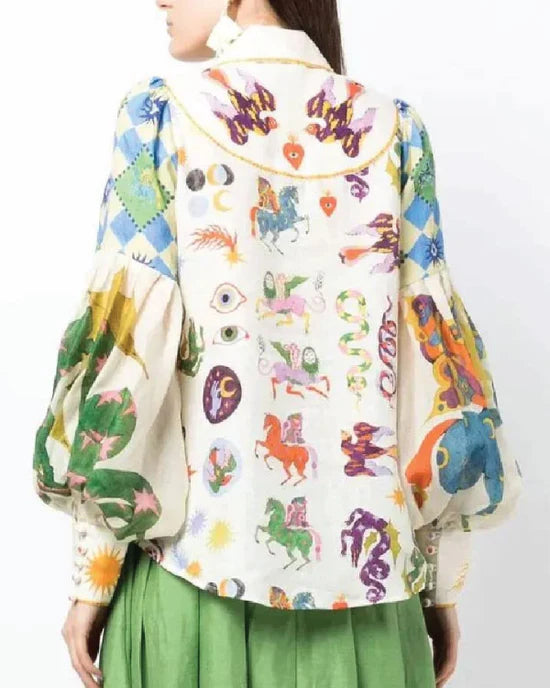 Dallas Jackets - Small Town Set Up S01 Mix Print Shirt