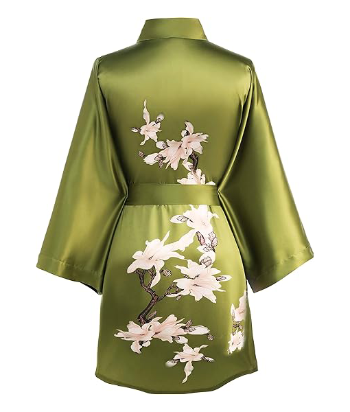 Law and Order S24 Sofia Ko Green Floral Print Robe