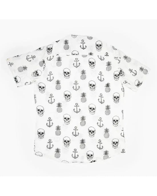 Southern Charm S11 White Pirate Printed Shirt