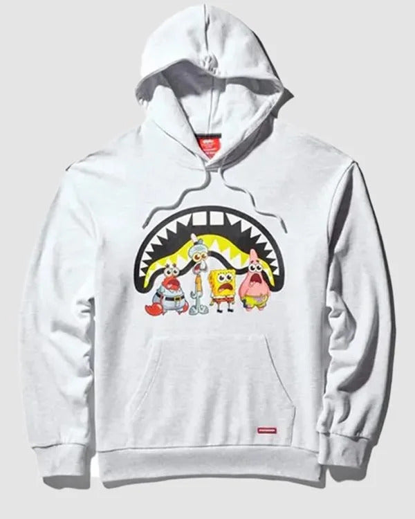 Sprayground SpongeBob White Printed Hoodie