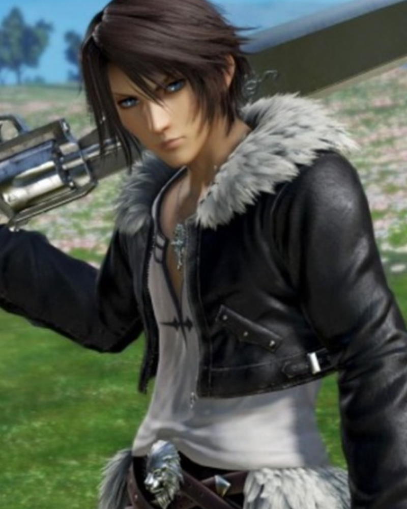 Squall Leonhart Final Fantasy VII Advent Children Black Jacket