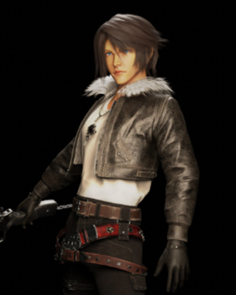 Squall Leonhart Final Fantasy VII Advent Children Black Jacket