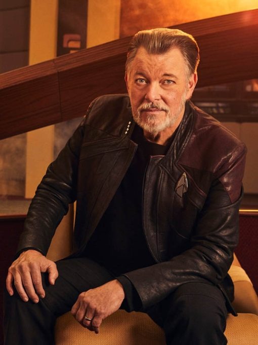 Star Trek Picard Season 3 Captain Riker Leather Jacket