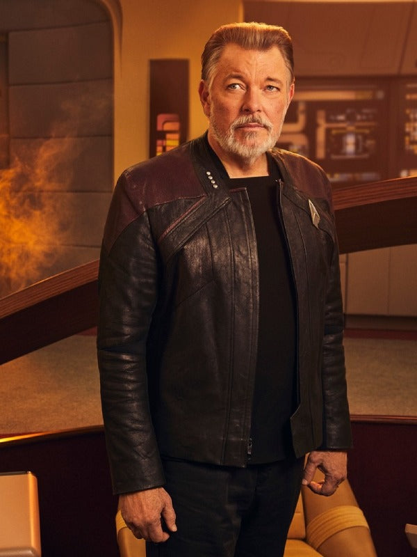 Star Trek Picard Season 3 Captain Riker Leather Jacket