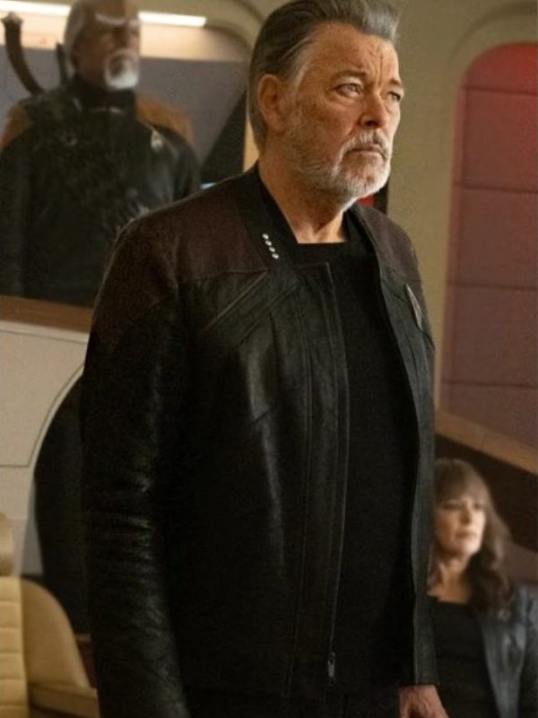 Star Trek Picard Season 3 Captain Riker Leather Jacket