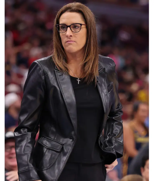 Stephanie White Indiana Fever Leather Jacket