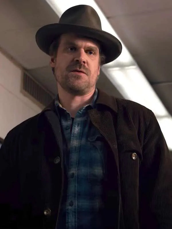 Jim Hopper Stranger Things Brown Jacket