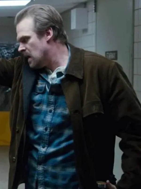 Jim Hopper Stranger Things Brown Jacket