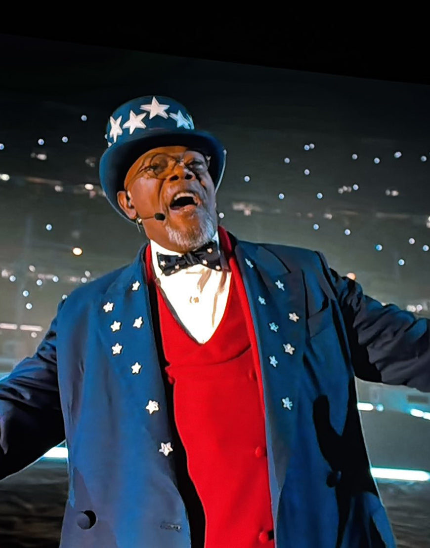 Samuel L. Jackson Super Bowl Halftime Show Coat