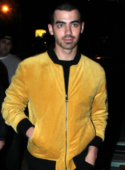 Joe Jonas Yellow And Black Varsity Jacket