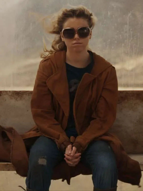 Milly Alcock Supergirl Brown Trench Coat