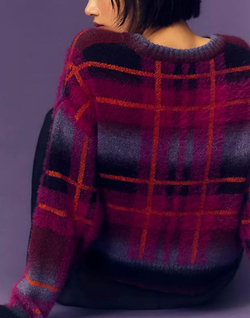 Sweet Magnolias S04 Anneliese Judge Plaid Sweater