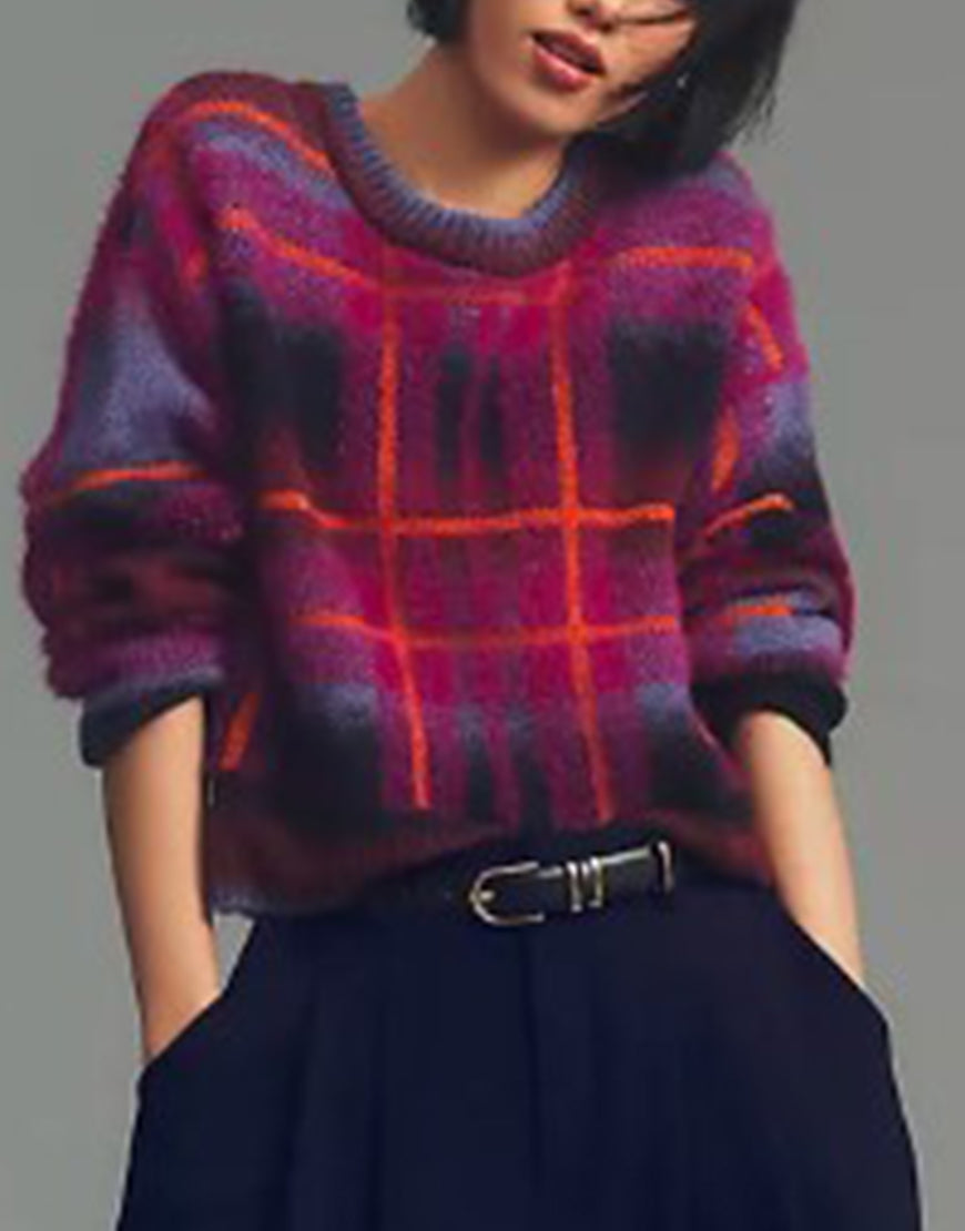 Sweet Magnolias S04 Anneliese Judge Plaid Sweater