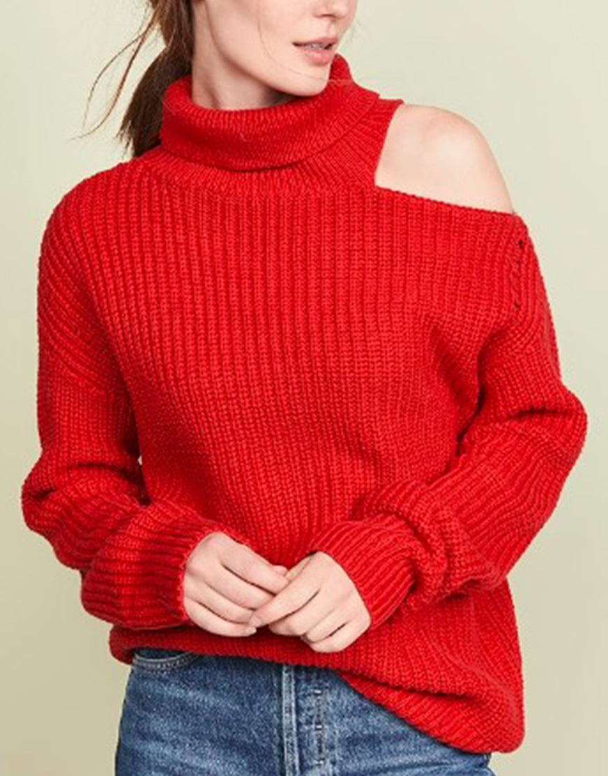 Sweet Magnolias S04 Heather Headley Cut Out Shoulder Sweater