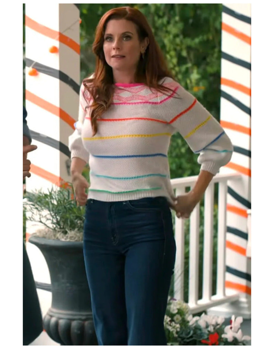 Sweet Magnolias S04 Maddie Townsend Multi Striped Sweater