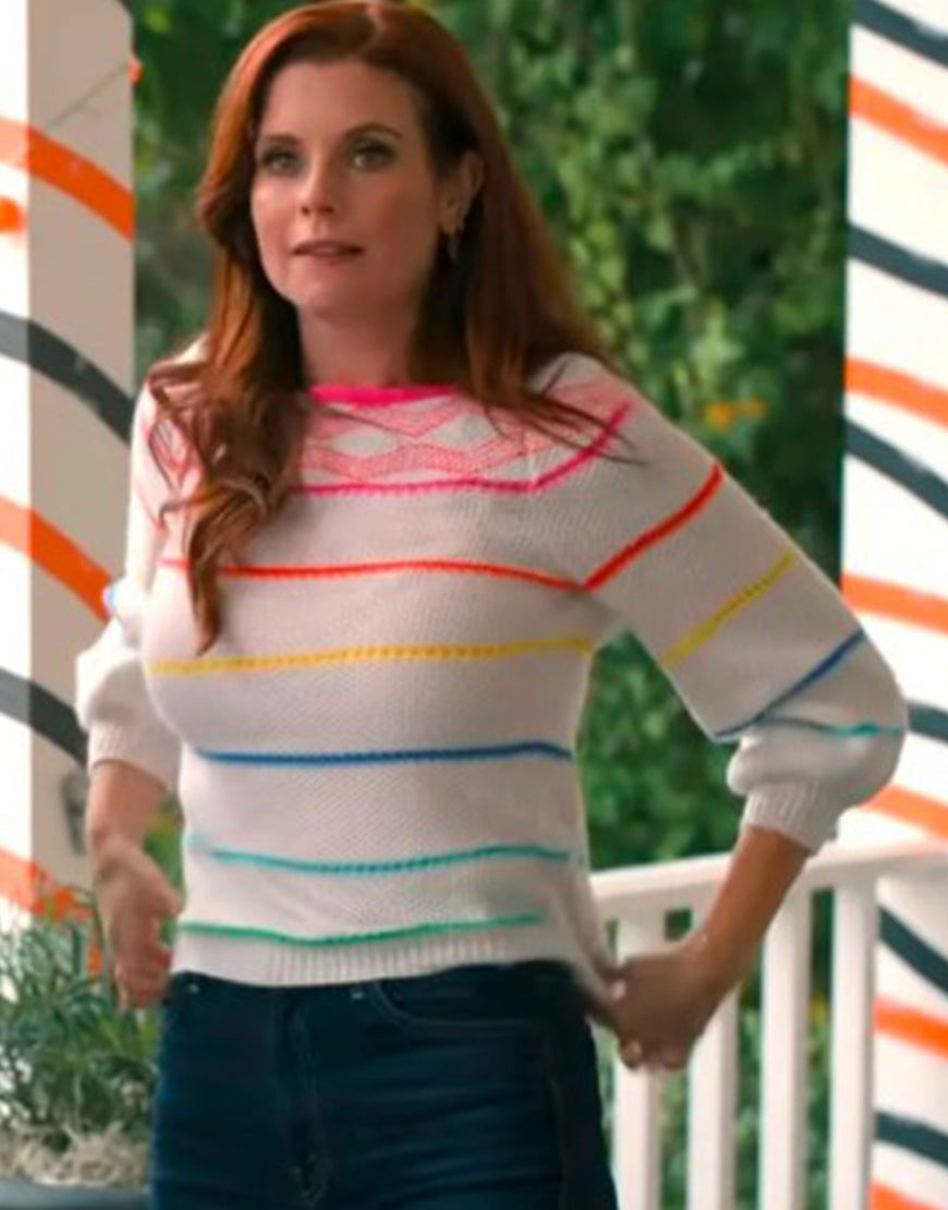 Sweet Magnolias S04 Maddie Townsend Multi Striped Sweater