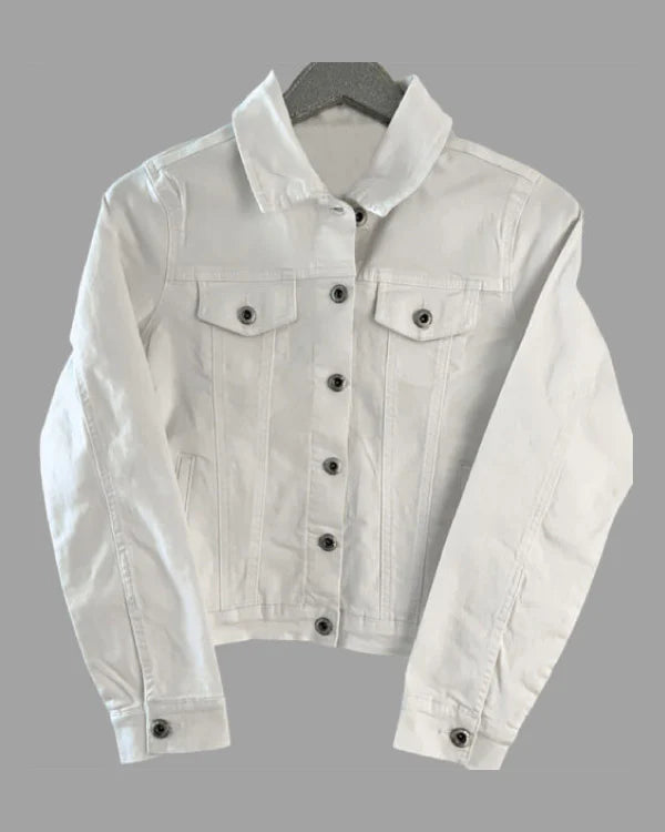 Swiftie The Eras Tour White Denim Jacket